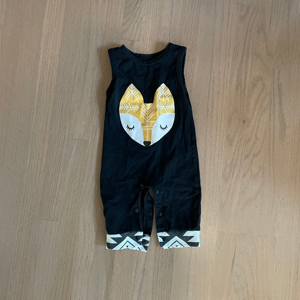 Fox romper cotton